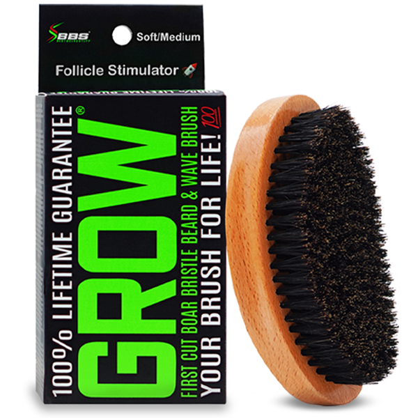 100% LIFETIME WARRANTY GROW® Beard Brush